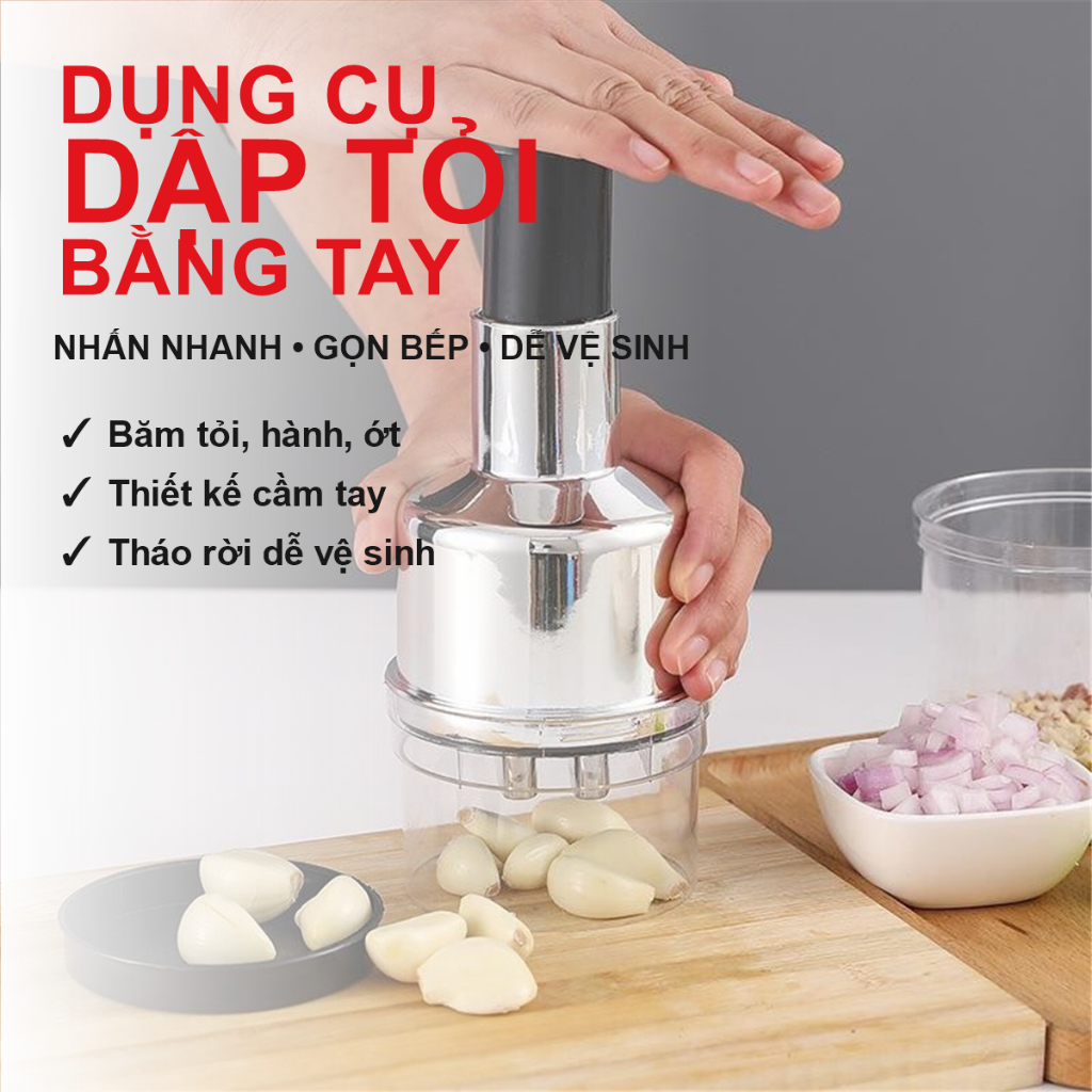 Dụng Cụ Dập Xay Hành Tỏi Ớt Bằng Nhựa Và Thép Không Gỉ - Dụng Cụ Nhà Bếp DAPHANHTOI572 - Ớt Nhà - Bếp Bằng | BigBuy360 - bigbuy360.vn