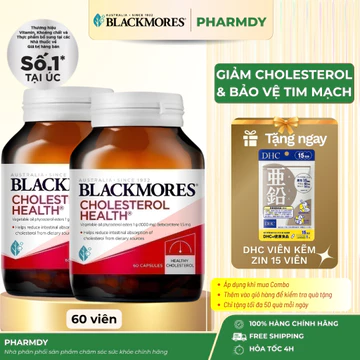 [CHÍNH HÃNG] Viên Uống Hỗ Trợ Giảm Cholesterol Bảo Vệ Tim Mạch Blackmores Cholesterol Health – Pharmdy