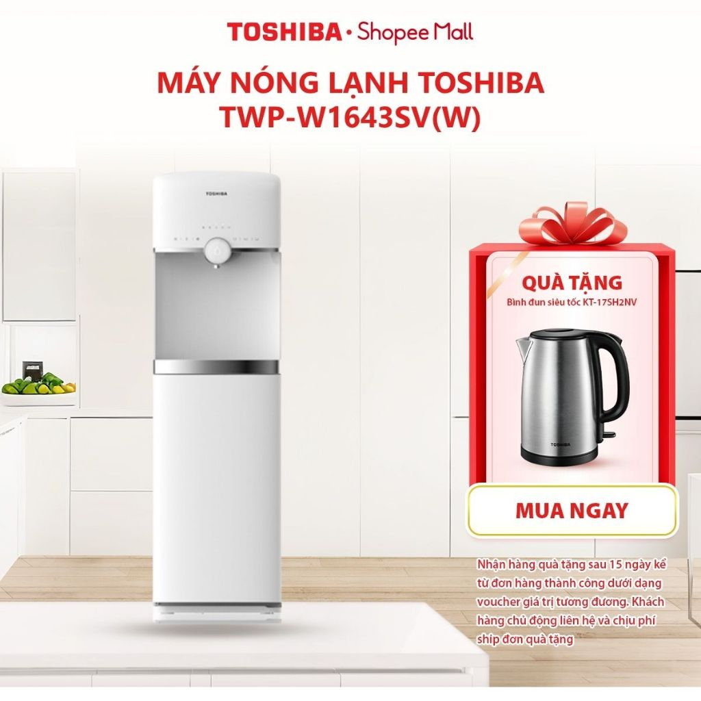 [FREESHIP TOÀN QUỐC] Máy lọc nước Toshiba RO nóng lạnh TWP-W1643SV(W) - Bảo hành 12 tháng