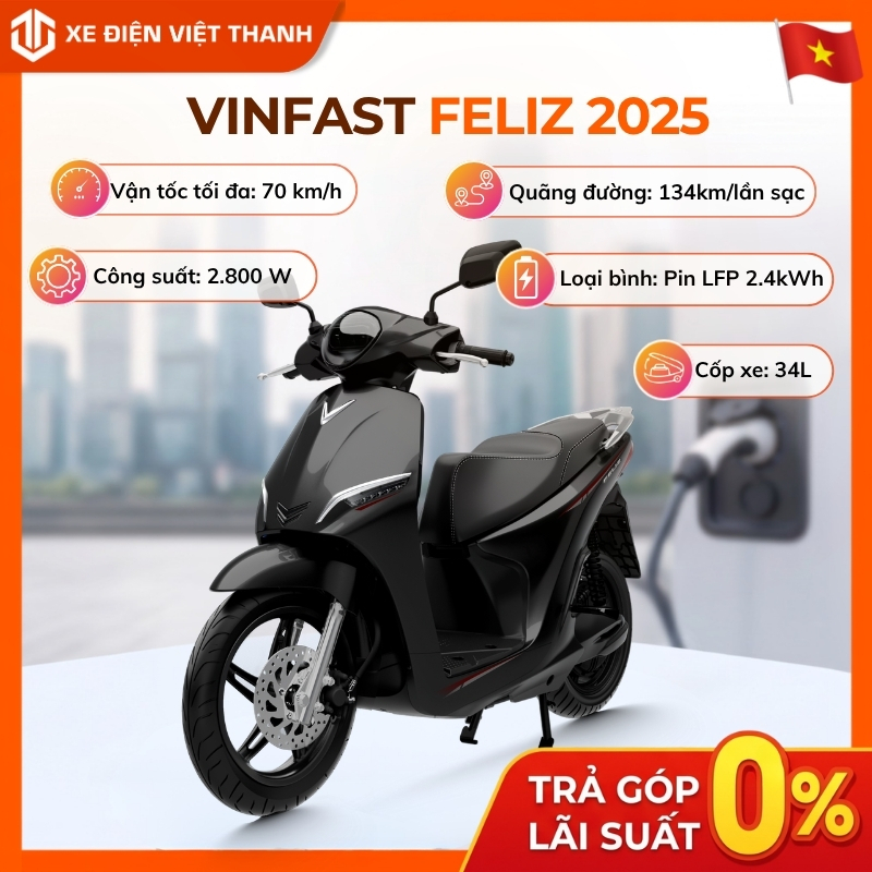 Xe Máy Điện Vinfast Feliz 2025 - Giá Vì Tương Lai Xanh