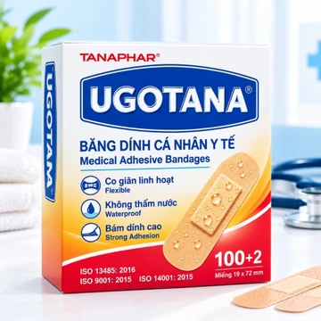 Urgo, Băng dính y tế Ugotana, miếng dán vết đứt tay Ugo, băng cá nhân, Dụng cụ sơ cứu, băng gạc y tế