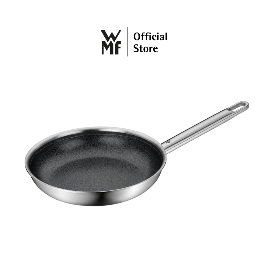 Chảo Liền Khối WMF Ultimate Profi Resist 24, 28cm Vân Tổ Ong, Làm Bằng Thép Không Gỉ, Đáy Liền, Phù Hợp Mọi Loại Bếp