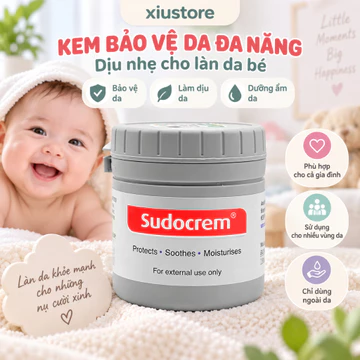 ( 2 TEM ) Kem chống Hăm Sudocrem - Kem Chống Hăm Tã Cho Bé Sơ Sinh Cực Hiệu Qủa 60g