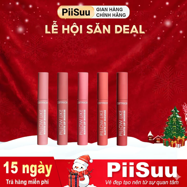 Son kem Catrice Pillow Like Matte Lip Mousse ẩm mịn lì làm mờ rãnh môi