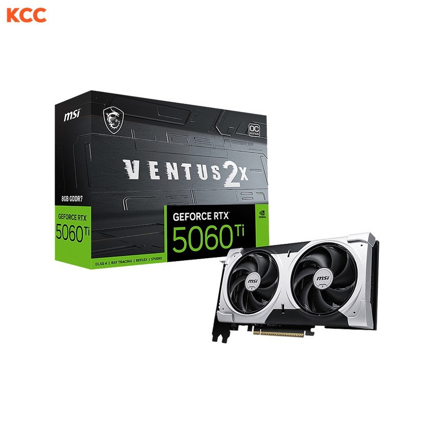 Card màn hình MSI GeForce RTX 5060 Ti 8G VENTUS 2X OC PLUS - Bảo hành 36 tháng | BigBuy360 - bigbuy360.vn