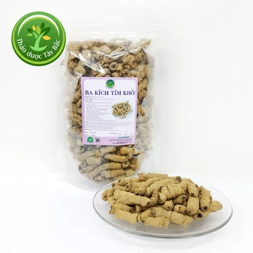 Ba kích tím khô, 100g, củ ba kích to, đã rút lõi, sạch, không lẫn tạp chất, thảo mộc dùng ngâm tửu, nhiều công dụng