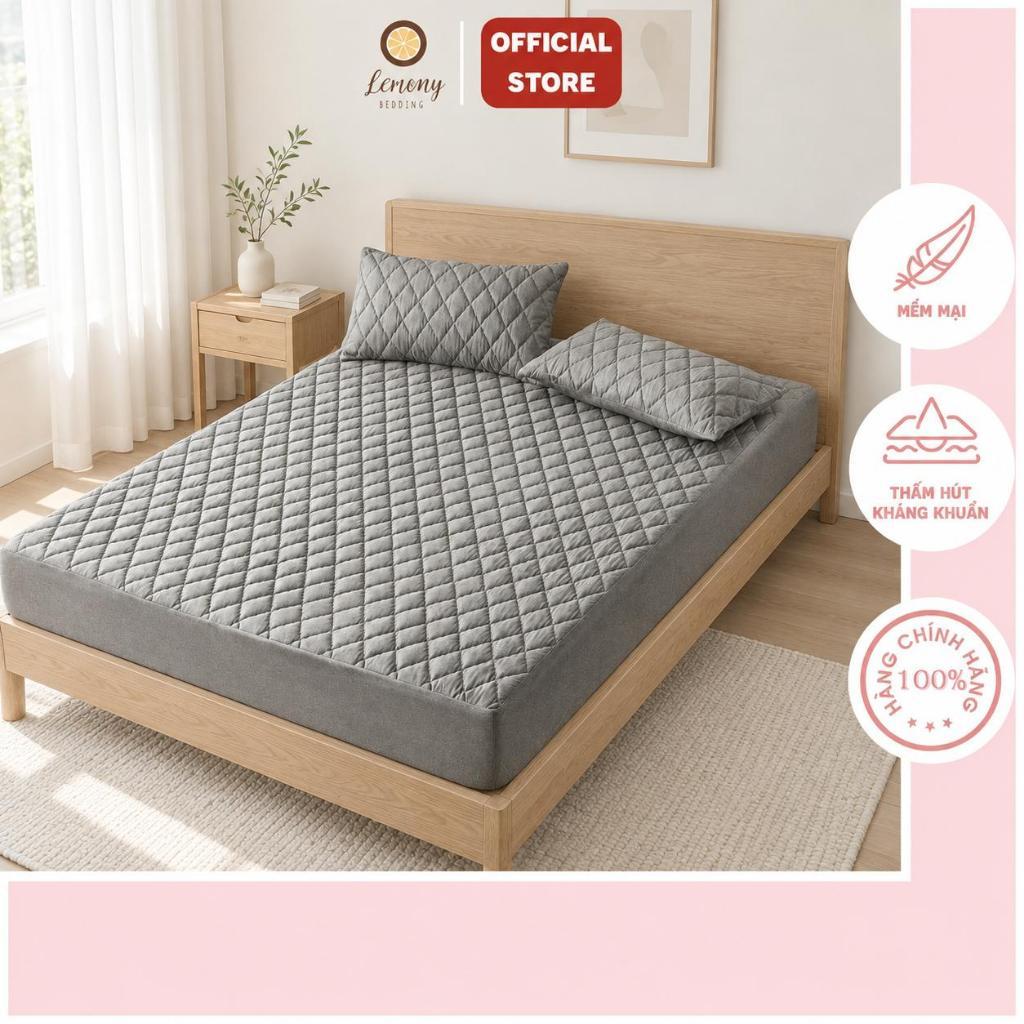 Ga trải giường chống thấm cao cấp xuất Hàn,đủ kích thước, không sột soạt, không bí nóng