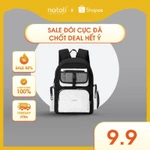 Balo local brand học sinh hàn quốc thương hiệu NATOLI chất vải canvas thời trang chống nước dày dặn ICON BACKPACK B13 — ảnh 1