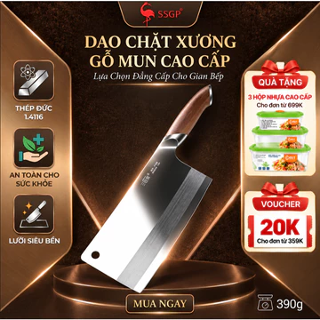 Dao làm bếp Ebony SSGP dao chặt xương bò bộ dao nhà bếp, dao chặt thịt gà, bộ dao nhà bếp, dao bếp