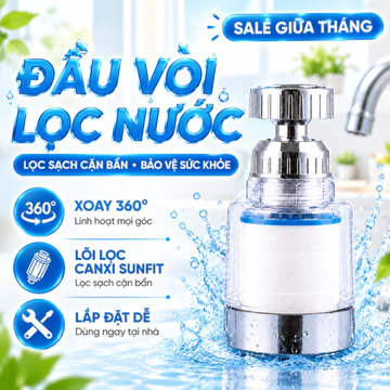 Bộ Lọc Nước, Đầu Vòi Lọc Nước Đa Năng, Lọc Nước Sạch Có Đầu Kèm Dây Kèm Lưới Lọc
