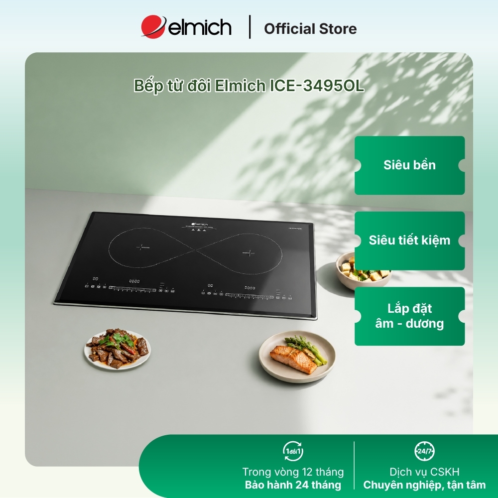 Bếp từ đôi Elmich ICE-9090/3495OL