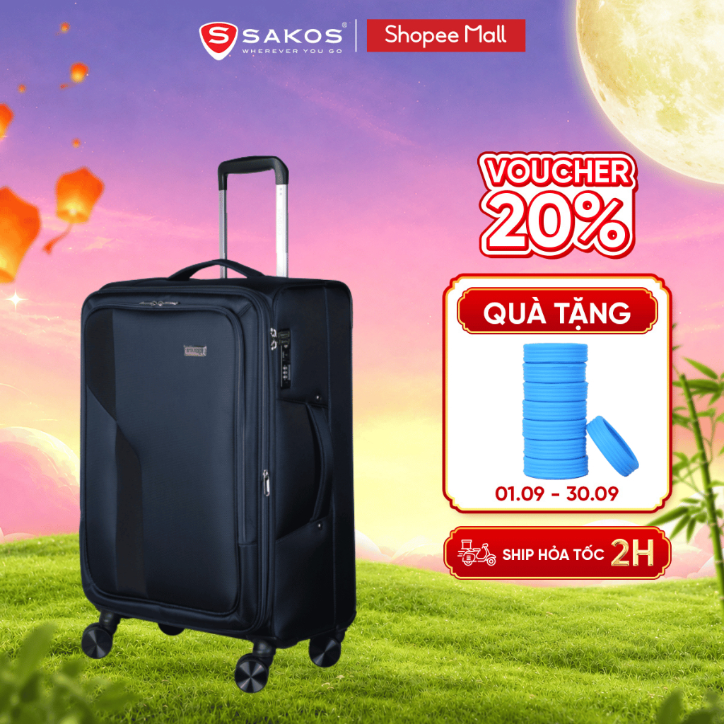 Vali Kéo Vải Du Lịch STARGO TRENDENCY Size S/M/L (20/ 24/ 28inch) Khóa TSA Kéo Đôi Chống Rạch