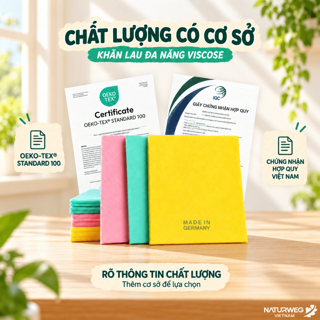 Khăn Lau Bếp Đức MEIKO Viscose Sợi Gỗ, Siêu Thấm Nước, Dễ Giặt, Nhanh Khô, Không Hôi Nhớt, 38x38cm | BigBuy360 - bigbuy360.vn