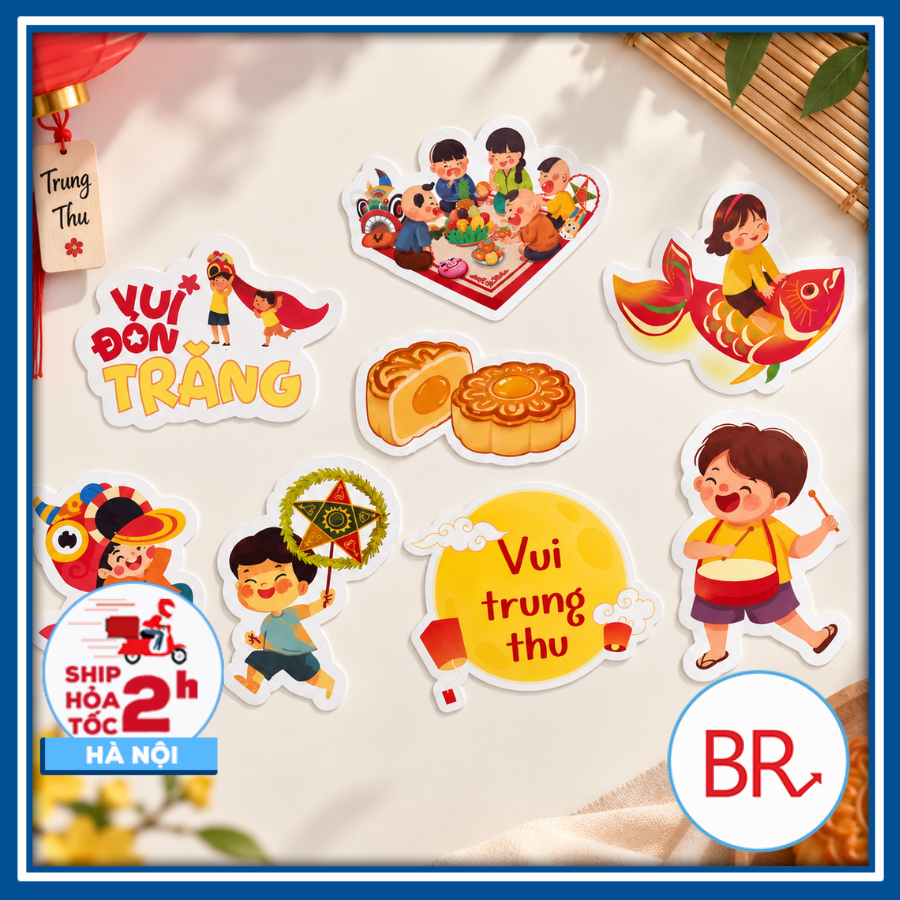 [Sỉ 50/100] Tag Trung Thu Trang Trí Hộp Quà, Túi Quà, Đèn Lồng, Mẹt Tre, Quạt Giấy Đỏ – Phụ Kiện Decor Trung Thu