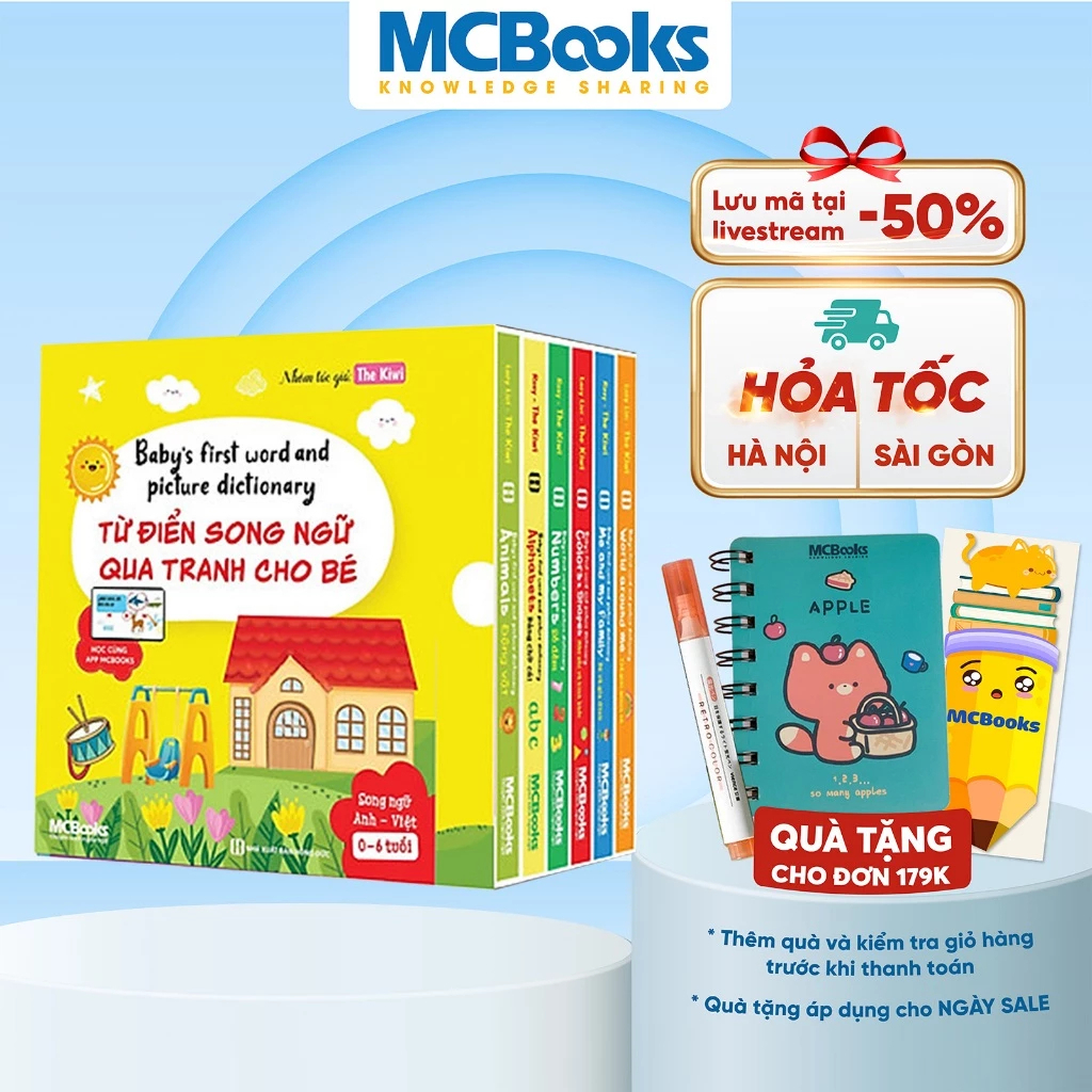 Sách - Baby's first words and picture dictionary - Từ điển song ngữ qua tranh cho bé