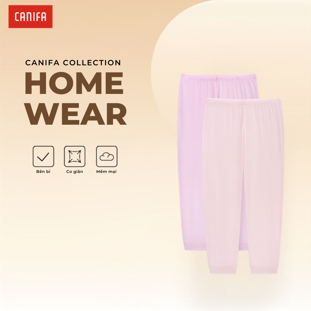 Combo 2 quần dài bé gái CANIFA  mềm mịn thoải mái mặc nhà có chứng chỉ OEKOTEX 1LA26W002