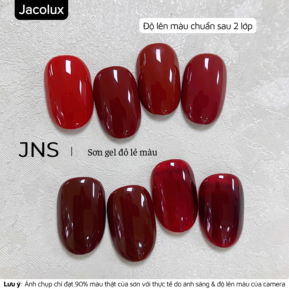 Sơn gel đỏ lẻ màu JNS đồ làm nails Nghi Thảo GJNSX | BigBuy360 - bigbuy360.vn