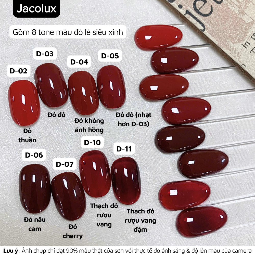 Sơn gel đỏ lẻ màu JNS đồ làm nails Nghi Thảo GJNSX | BigBuy360 - bigbuy360.vn
