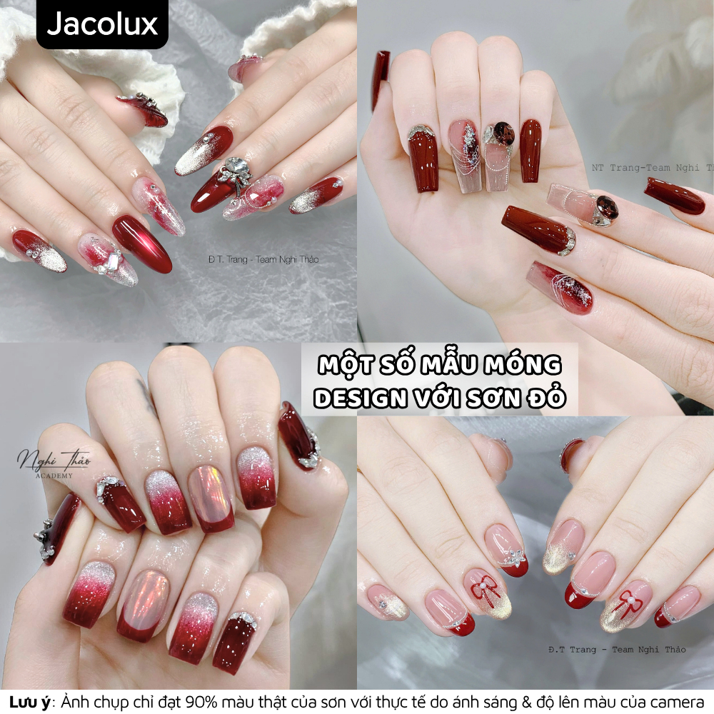 Sơn gel đỏ lẻ màu JNS đồ làm nails Nghi Thảo GJNSX | BigBuy360 - bigbuy360.vn