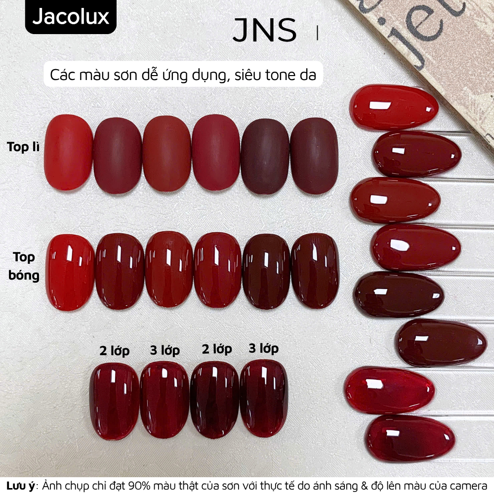 Sơn gel đỏ lẻ màu JNS đồ làm nails Nghi Thảo GJNSX | BigBuy360 - bigbuy360.vn