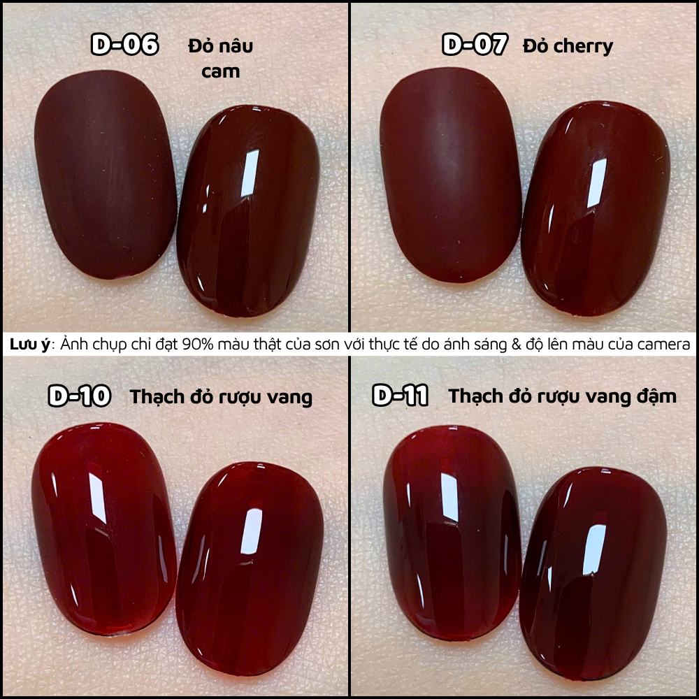 Sơn gel đỏ lẻ màu JNS đồ làm nails Nghi Thảo GJNSX | BigBuy360 - bigbuy360.vn