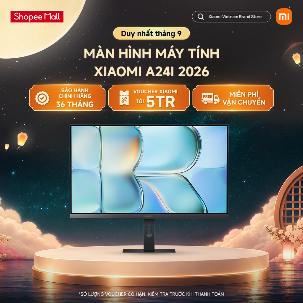 [ NEW 2026] Màn hình máy tính Xiaomi A24i ELA5444EU 23.8 inch/FHD/IPS/100HZ/6ms/HDMI