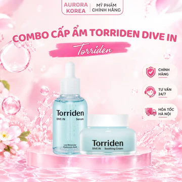 Serum + Kem Dưỡng TORRIDEN DIVE IN Làm Dịu, Cấp Ẩm Và Nước Cho Da - Aurora Korea