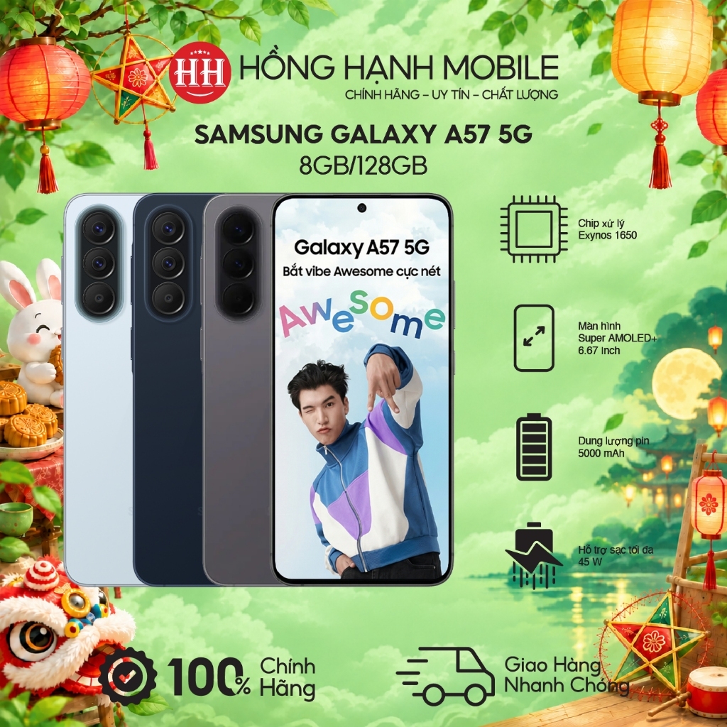 Điện Thoại Samsung Galaxy A57 5G 8GB/128GB - Hàng Chính Hãng