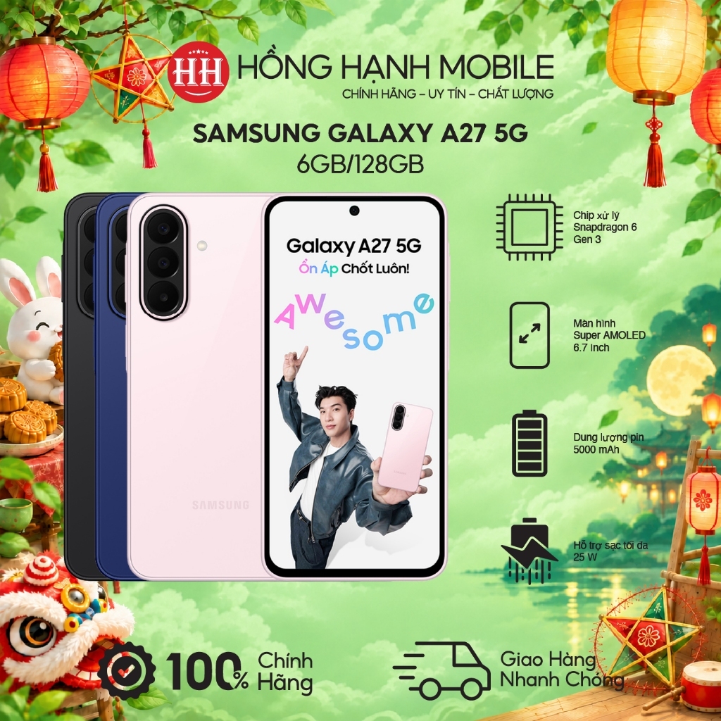 Điện Thoại Samsung Galaxy A27 5G 6GB/128GB - Hàng Chính Hãng