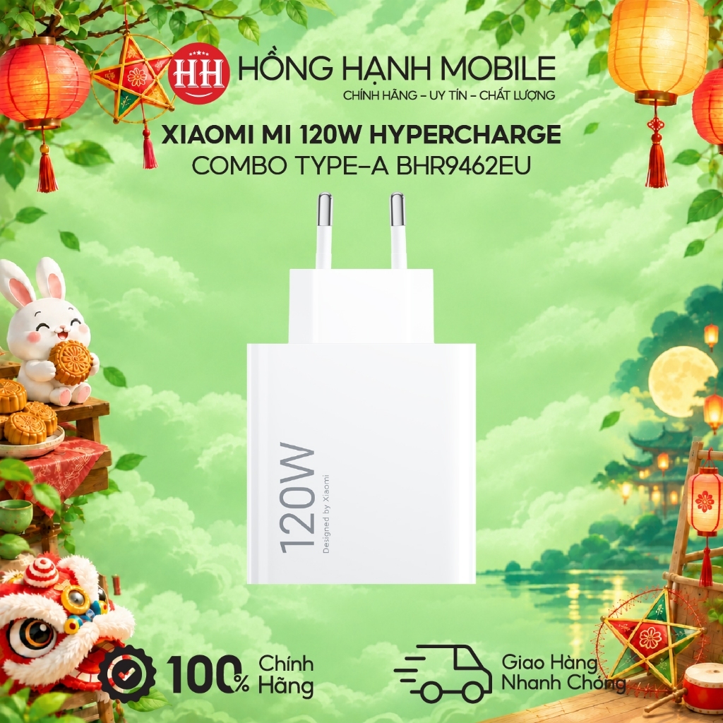 Cốc Sạc Xiaomi Mi 120W HyperCharge Combo Type-A BHR9462EU - Hàng Chính Hãng