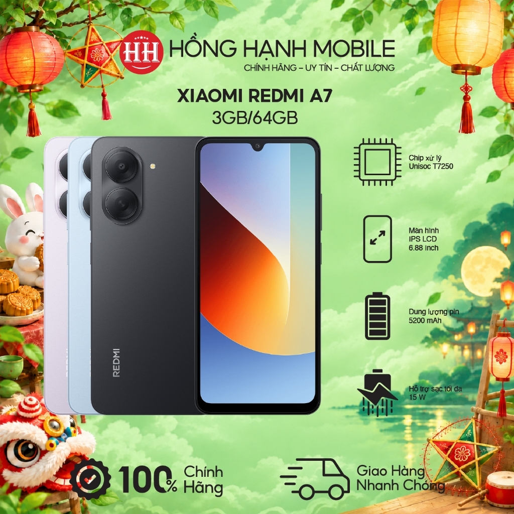 Điện Thoại Xiaomi Redmi A7 3GB/64GB - Hàng Chính Hãng