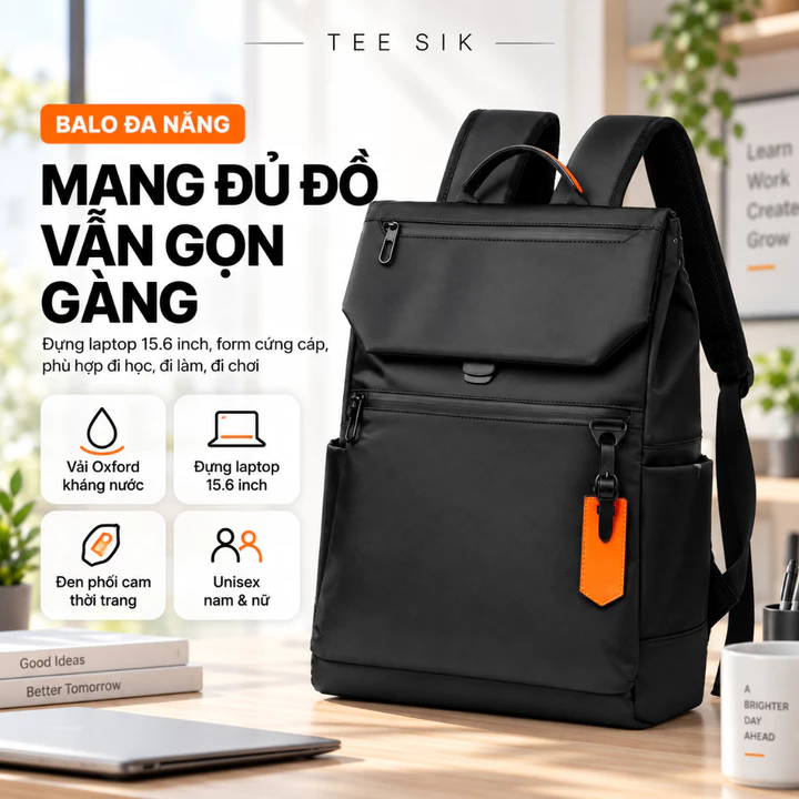 Balo đựng laptop TEE SIK balo laptop, balo nhiều ngăn, balo đi làm phiên bản cao cấp, balo chống nước BL07A