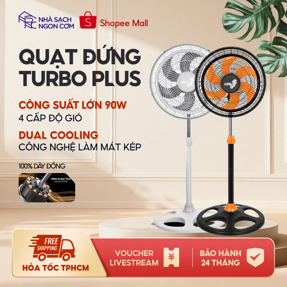 Quạt đứng công suất 90W Turbo Plus ASIAVina VY639791 VY639891