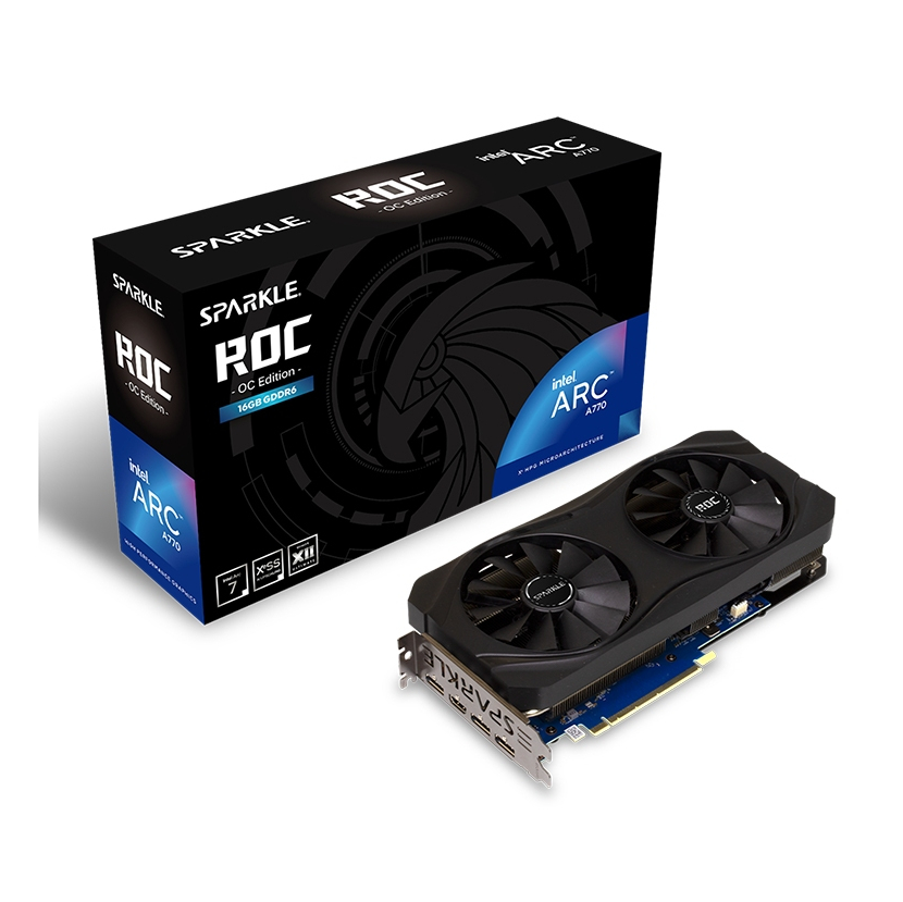 CARD MÀN HÌNH SPARKLE INTEL ARC A770 ROC OC EDITION / LUNA OC 16GB GDDR6 - HÀNG CHÍNH HÃNG - BẢO HÀNH 3 NĂM | BigBuy360 - bigbuy360.vn