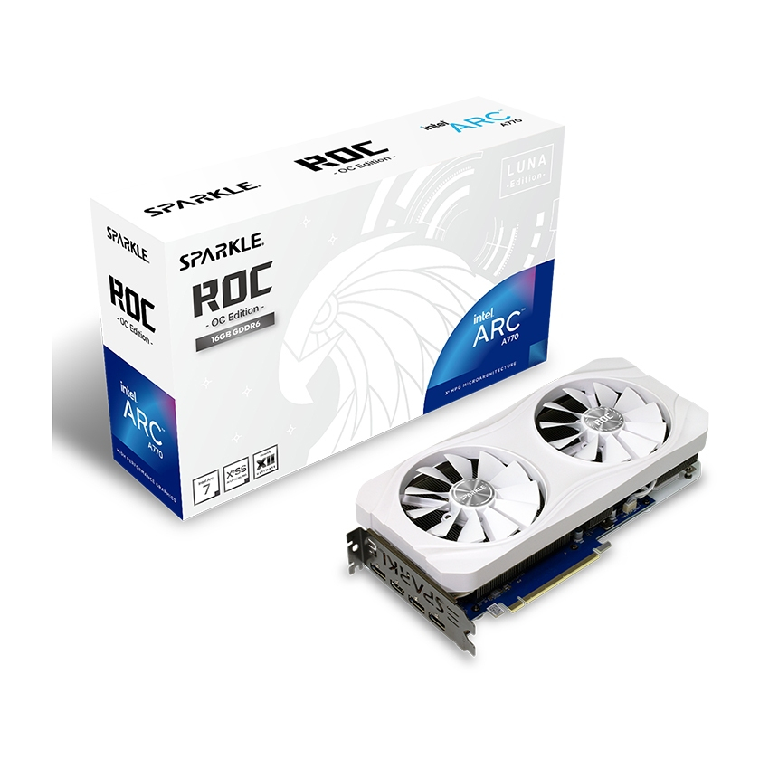 CARD MÀN HÌNH SPARKLE INTEL ARC A770 ROC OC EDITION / LUNA OC 16GB GDDR6 - HÀNG CHÍNH HÃNG - BẢO HÀNH 3 NĂM | BigBuy360 - bigbuy360.vn