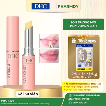 [CHÍNH HÃNG] Son dưỡng môi DHC Lip cream không màu, dưỡng ẩm cho môi, làm hồng môi – Pharmdy