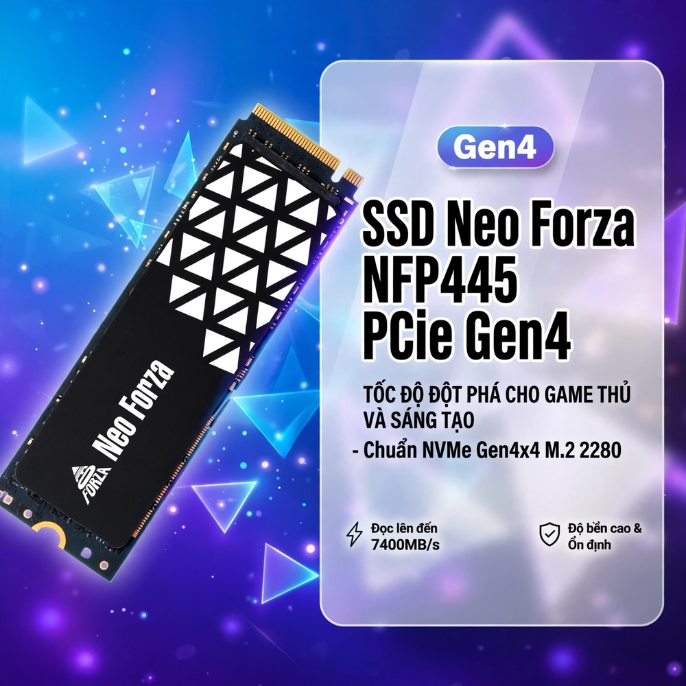 Ổ cứng SSD M.2 2280 512GB/ 1TB SSD Neo Forza NFP445 PCIe Gen3.1 x4