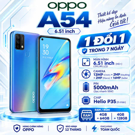 📱 OPPO A54 – MÁY CŨ 91–95%