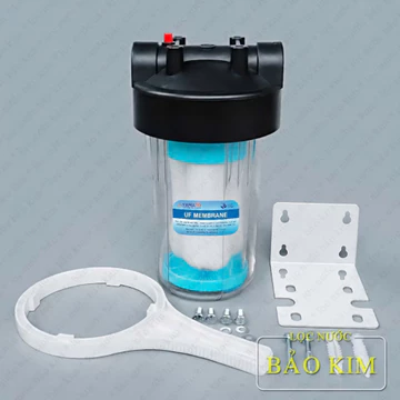 Bộ Lọc Đầu Nguồn công nghệ Siêu lọc UF Cốc Béo | ly lọc Bigblue 10 Inch | Ren 34mm, Loại PVDF Cho Gia Đình