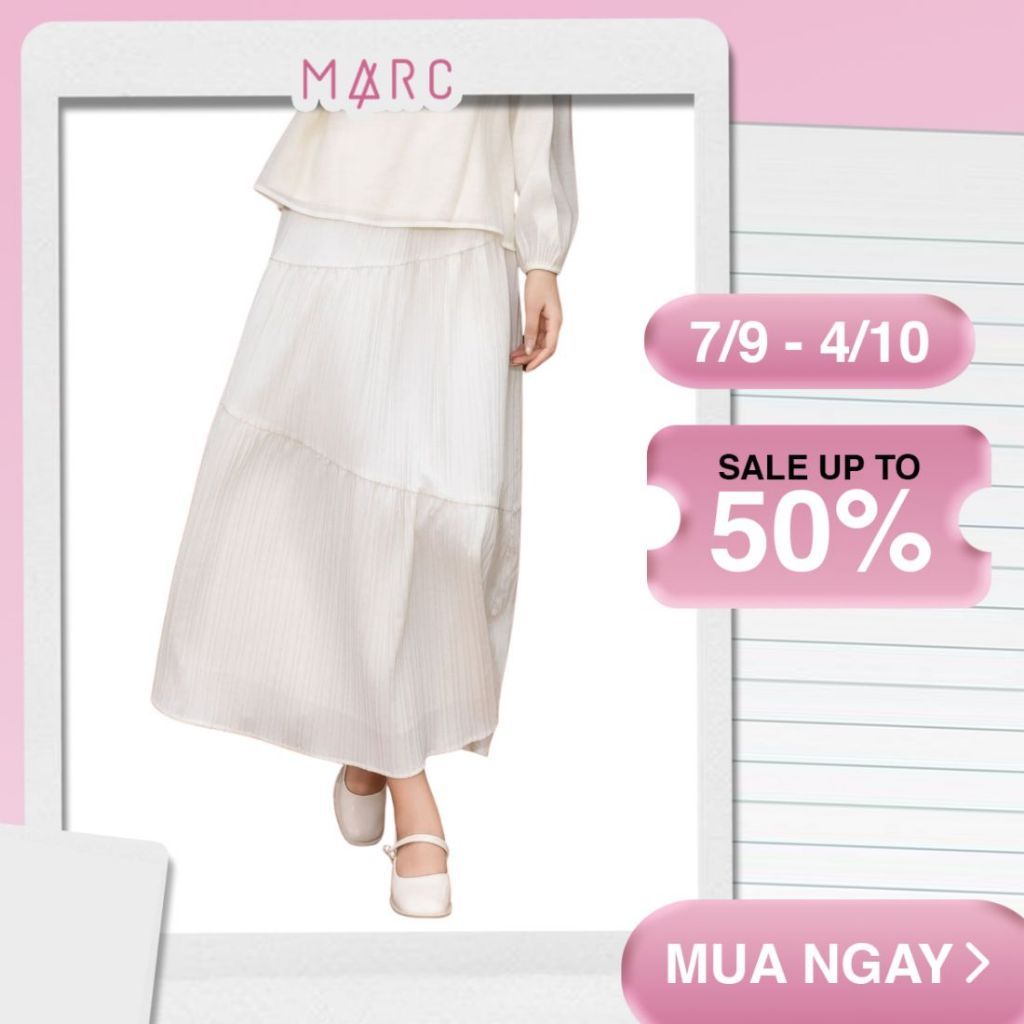 MARC - Chân váy maxi xoè 3 tầng, Chân váy hẹn hò nữ tính - CBVD052603