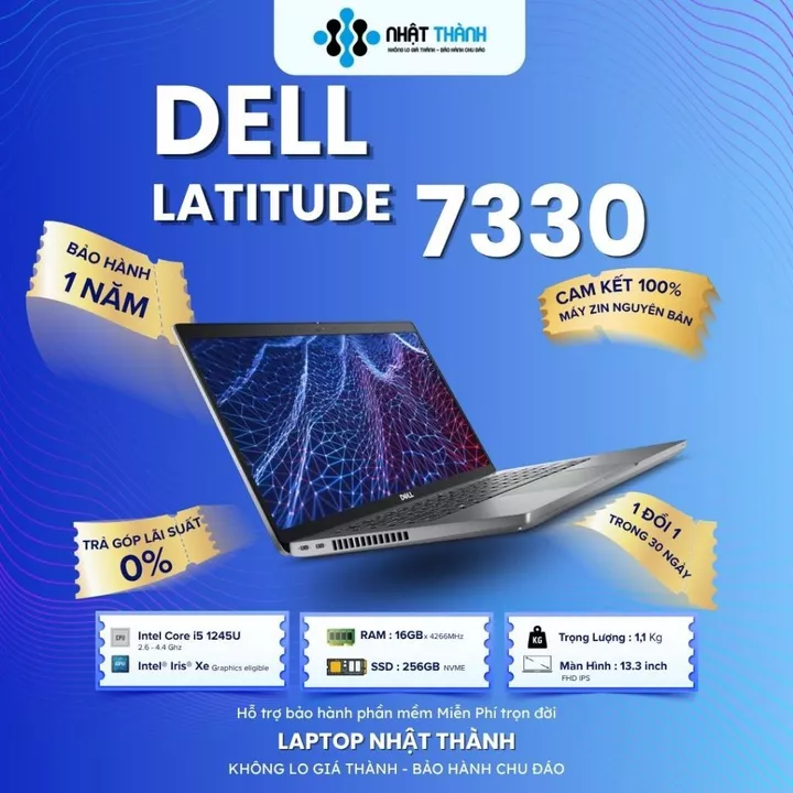 [RẺ VÔ ĐỊCH] DELL LATITUDE 7330 – CORE i5 GEN 12 | RAM 16GB | SSD 256GB | MỎNG NHẸ | LAPTOP DOANH NHÂN CAO CẤP