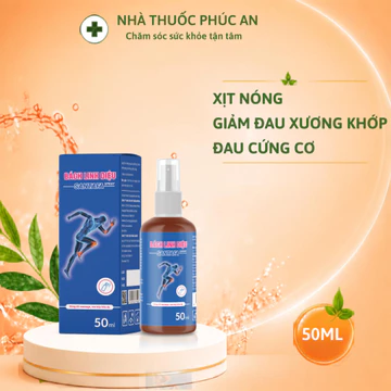 Xịt giảm đau nhanh, đau do chấn thương, bong gân, sưng tấy, đau nhức xương khớp - Chai 50ml