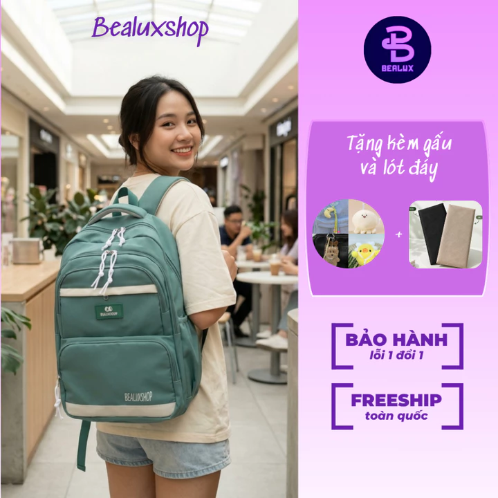 Unisex Backpack – Fits Laptop, Water-Resistant, for School – 6