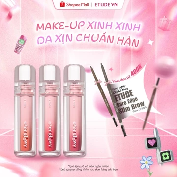 DATE T04/2027 - Son Tint Bóng ETUDE Over Glowy Tint 6 Màu