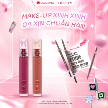 ( Màu 05 Mauvement Date T04/2027) - Son Tint Bóng ETUDE Glow Fixing Tint 9 màu 3.8g