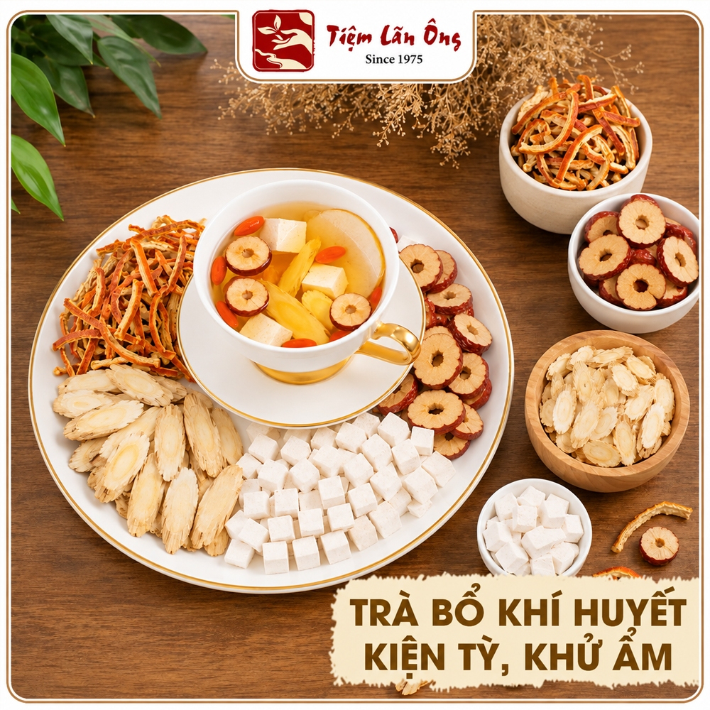 Trà Kiện Tỳ Khử Ẩm, Trà Bổ Khí Huyết Tăng Sức Đề Kháng, Dưỡng Sinh Thanh Nhiệt, Cải Thiện Sắc Tố Da