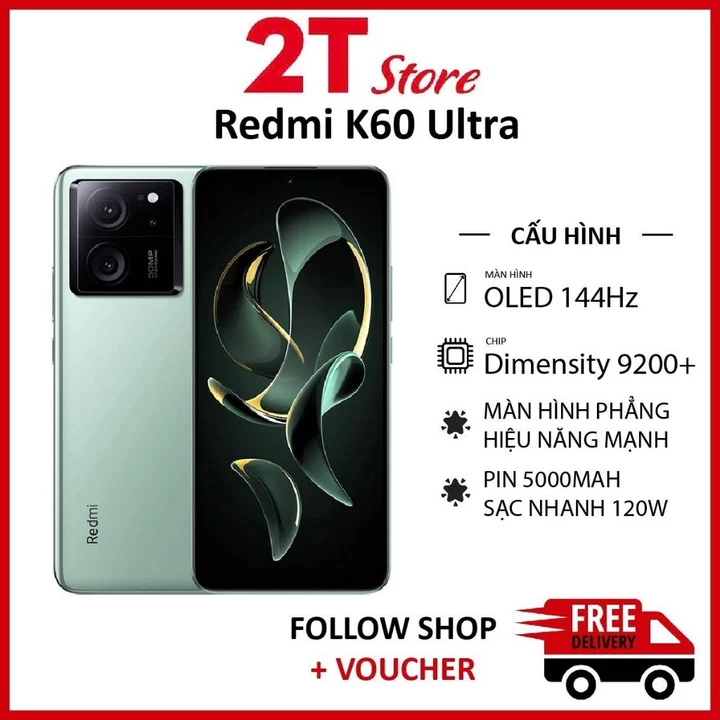 [Máy Cũ] Điện thoại Redmi K60 Ultra chip Dimensity 9200+ camera 50MP Pin 5000 hỗ trợ sạc nhanh 120W