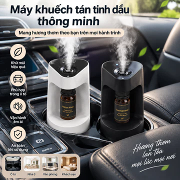 Máy khuếch tán tinh dầu ô tô Khử mùi ô tô Máy xông tinh dầu Máy khuếch tán hương thơm Tinh dầu thơm phòng