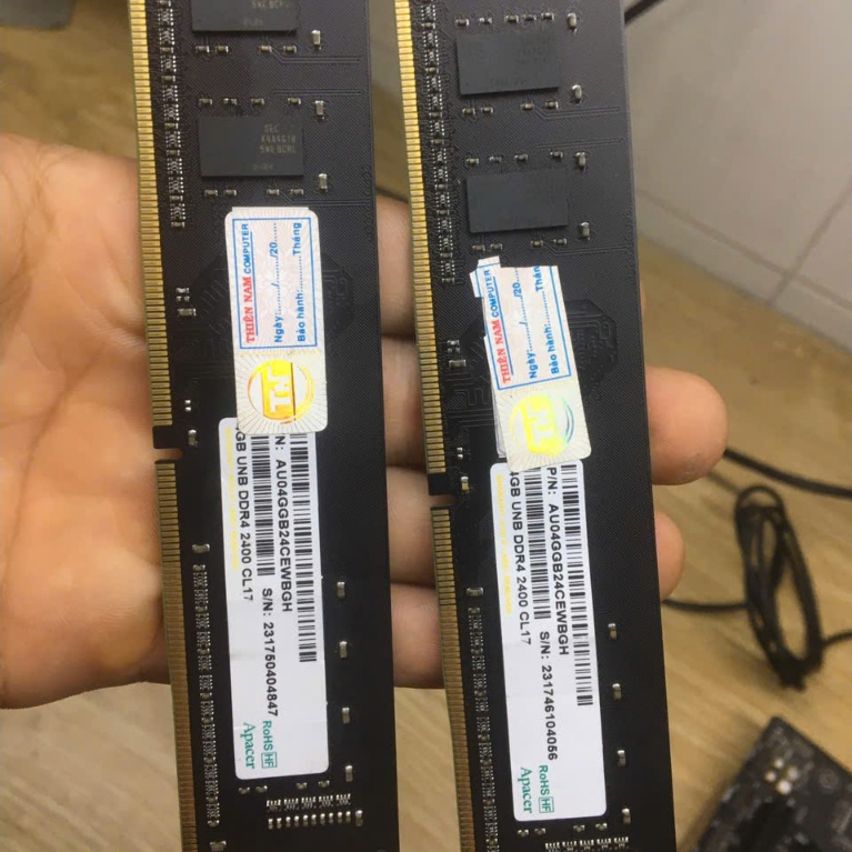 Ram Apacer 8GB (2x4GB) DDR4 Bus 2400MHz hàng chính hãng | Shopee