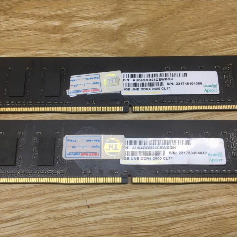 Ram Apacer 8GB (2x4GB) DDR4 Bus 2400MHz hàng chính hãng | Shopee